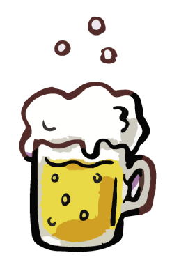 ビールジョッキのイラスト