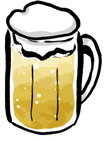 ビールジョッキのイラスト